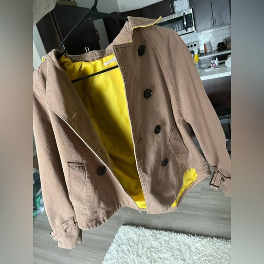 Brown Women’s Gap Yellow Lined‎ Jacket